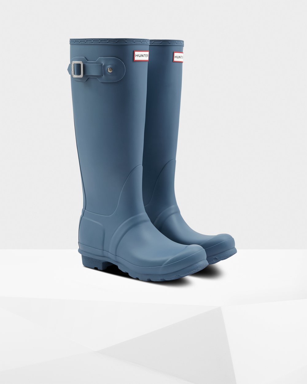 Bottes Hautes de Pluie Hunter Original Femme Bleu ZBFKLXR-32